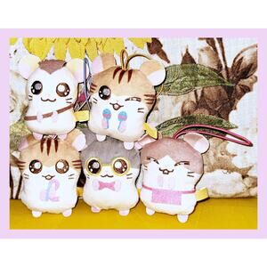 Fukuya Japan Hamtaro Kapukko Capkko Friends Part 2 Fluffy Mascot Plush Toy Lot